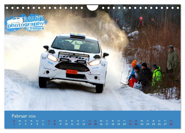 Produktbild: WRC Schweden White Open 2026 (Wandkalender 2026 DIN A4 quer), CALVENDO Monatskalender