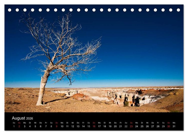 Produktbild: Die Landschaften Nordamerikas (Tischkalender 2026 DIN A5 quer), CALVENDO Monatskalender