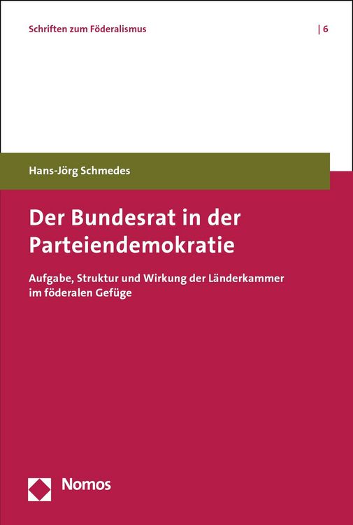 Bild vom Artikel Der Bundesrat in der Parteiendemokratie vom Autor Hans-Jörg Schmedes