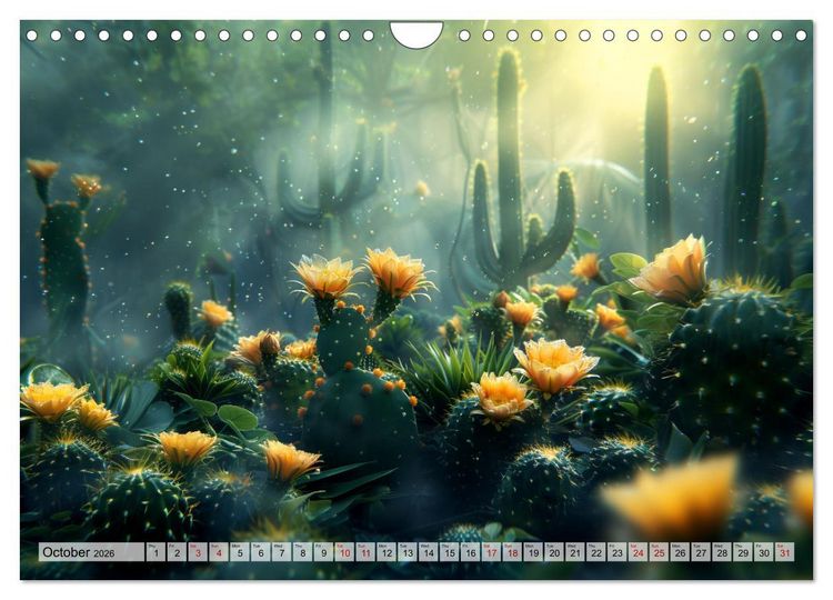 Produktbild: Prickly Cactus Journey (Wall Calendar 2026 DIN A4 landscape), CALVENDO 12 Month Wall Calendar