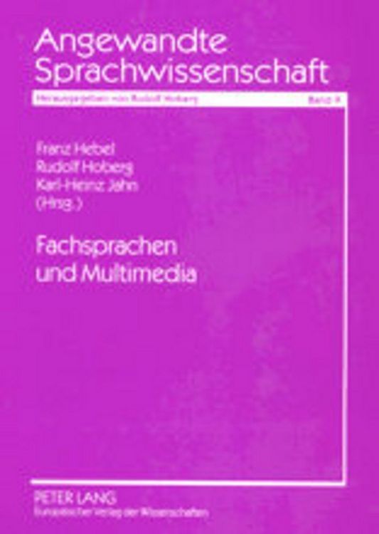 Produktbild: Fachsprachen und Multimedia