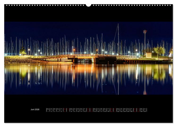 Produktbild: Kreis Ostholstein - Land und Wasser zwischen Sonnenauf- und Sonnenuntergang (Wandkalender 2026 DIN A2 quer), CALVENDO Monatskalender