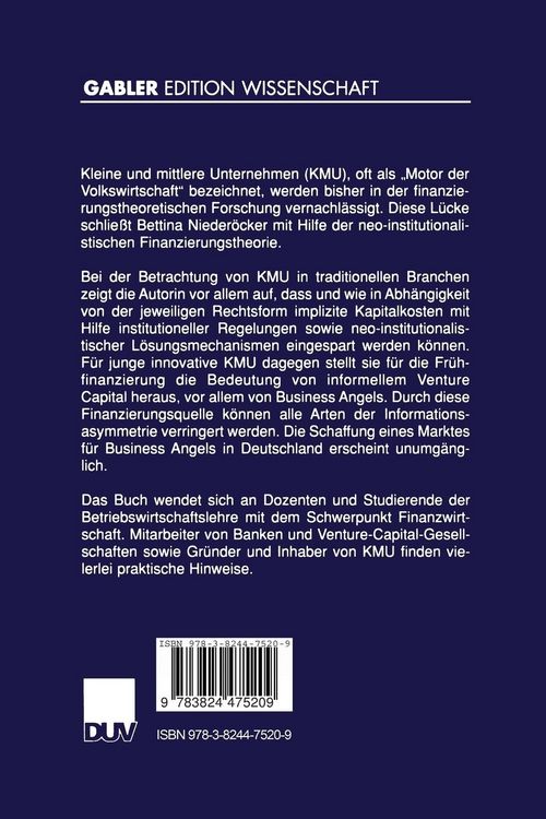 Produktbild: Finanzierungsalternativen in kleinen und mittleren Unternehmen