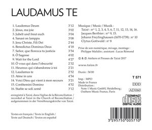 Produktbild: Various: Taiz': Laudamus Te