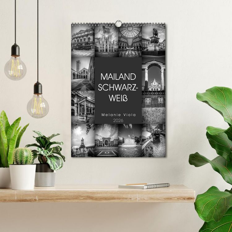 Produktbild: MAILAND SCHWARZWEI&szlig; (Wandkalender 2026 DIN A3 hoch), CALVENDO Monatskalender