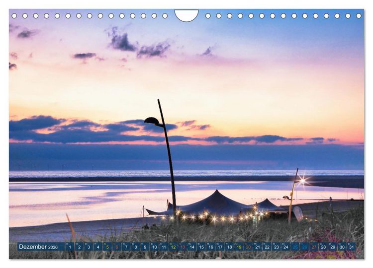 Produktbild: Borkum Ansichten (Wandkalender 2026 DIN A4 quer), CALVENDO Monatskalender