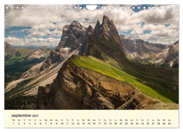 Produktbild: Un voyage dans les Dolomites (Calendrier mural 2027 DIN A4 vertical), CALVENDO calendrier mensuel