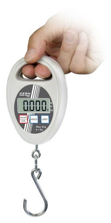 Produktbild: Kern H&auml;ngewaage HDB 10K10N W&auml;gebereich (max.) 10 kg Ablesbarkeit 10 g batteriebetrieben Wei&szlig;