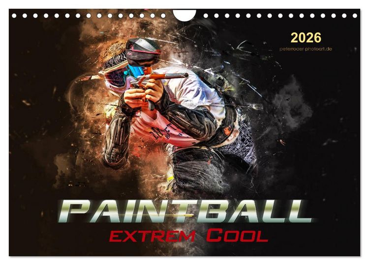 Produktbild: Paintball - extrem cool (Wandkalender 2026 DIN A4 quer), CALVENDO Monatskalender