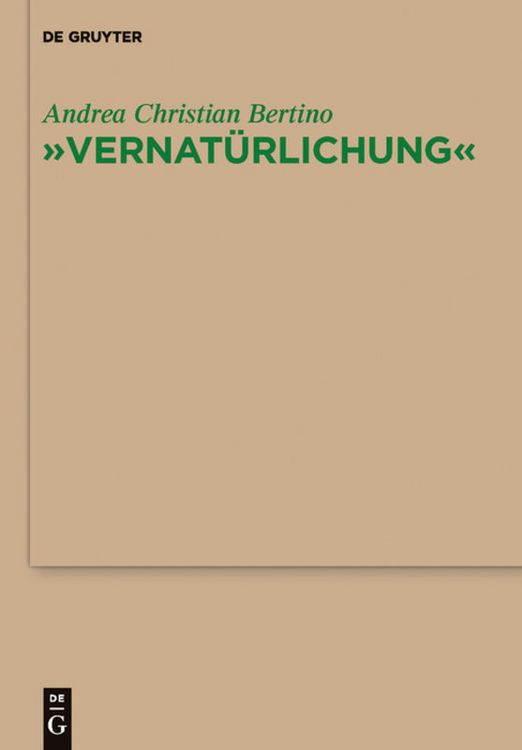 Produktbild: "Vernat&uuml;rlichung"