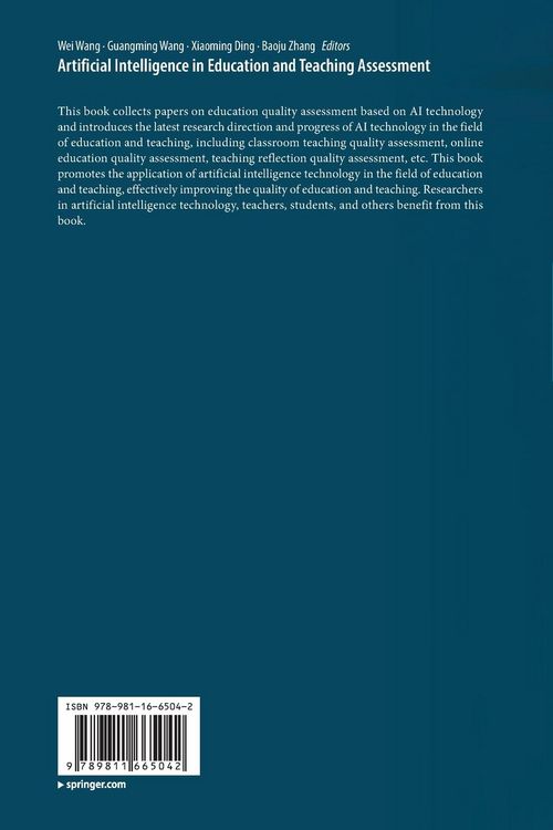 Produktbild: Artificial Intelligence in Education and Teaching Assessment