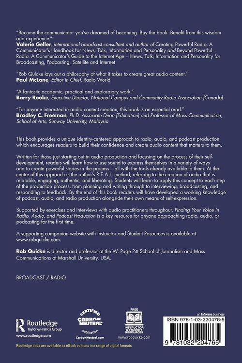 Produktbild: Finding Your Voice in Radio, Audio, and Podcast Production