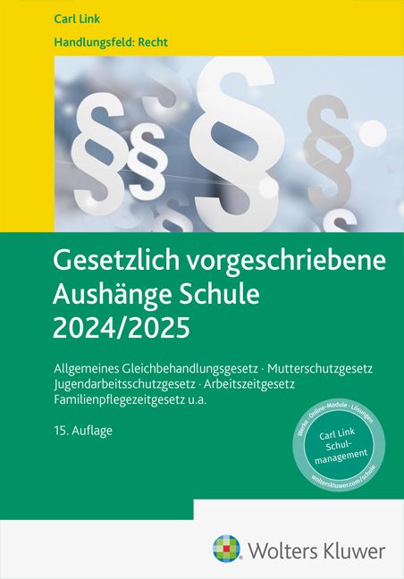 Produktbild: Gesetzlich vorgeschriebene Aush&auml;nge Schule 2024 / 2025