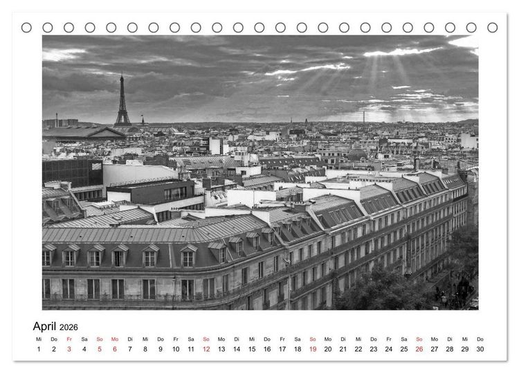 Produktbild: Paris vive la m&eacute;tropole (Tischkalender 2026 DIN A5 quer), CALVENDO Monatskalender