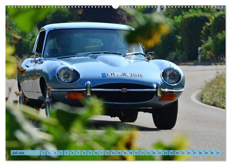 Produktbild: Jaguar E-Type - Die Raubkatze (hochwertiger Premium Wandkalender 2026 DIN A2 quer), Kunstdruck in Hochglanz