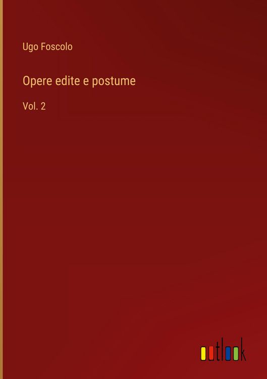 Produktbild: Opere edite e postume