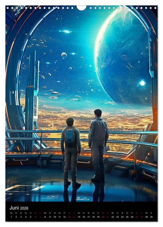 Produktbild: Per Anhalter durch den Alpha Quadranten (Wandkalender 2026 DIN A3 hoch), CALVENDO Monatskalender