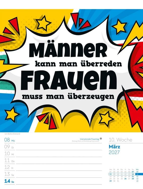 Produktbild: Klartext Spr&uuml;chekalender Wochenplaner 2027
