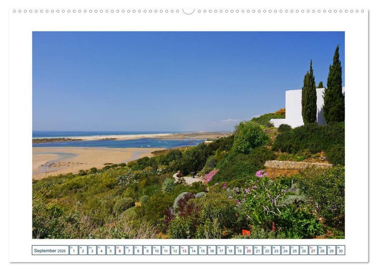 Produktbild: Portugal. Die Algarve zwischen Faro und Castro Marim (hochwertiger Premium Wandkalender 2026 DIN A2 quer), Kunstdruck in Hochglanz