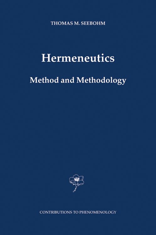 Produktbild: Hermeneutics. Method and Methodology