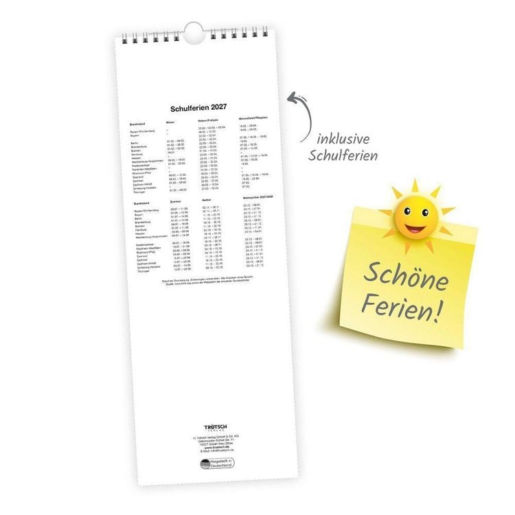 Produktbild: TR&Ouml;TSCH - Maxi-Streifenkalender Zeit f&uuml;r mich 2027