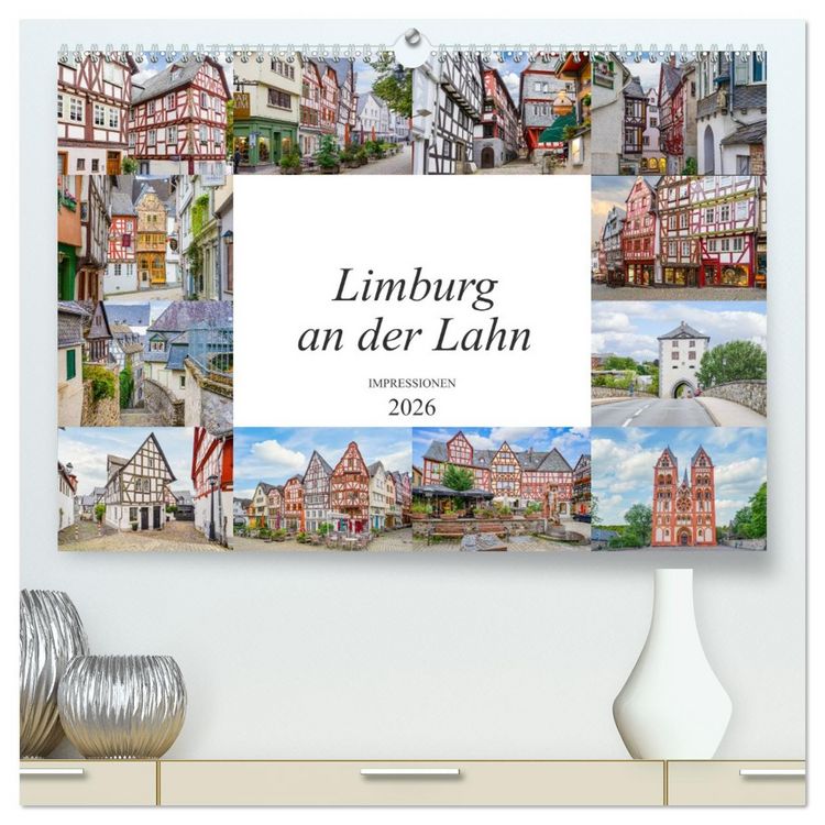 Produktbild: Limburg an der Lahn Impressionen (hochwertiger Premium Wandkalender 2026 DIN A2 quer), Kunstdruck in Hochglanz