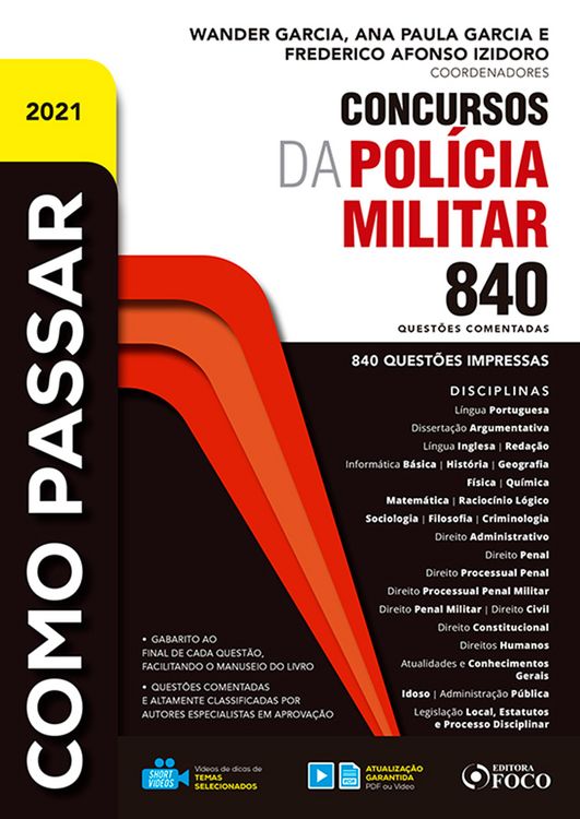 Produktbild: Como passar em concursos da Pol&iacute;cia Militar