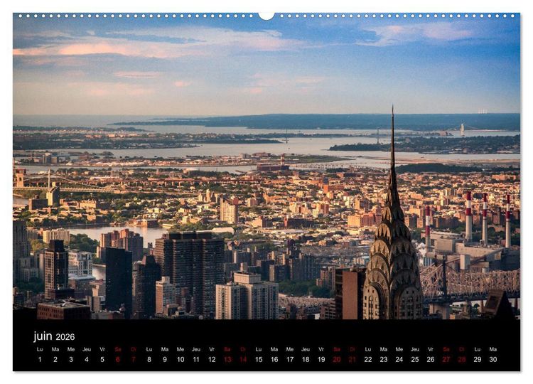 Produktbild: Balade New-Yorkaise, Manhattan (Calendrier mural 2026 DIN A2 vertical) calendrier de bureau