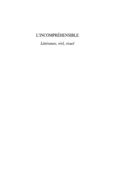 Produktbild: L'Incomprehensible