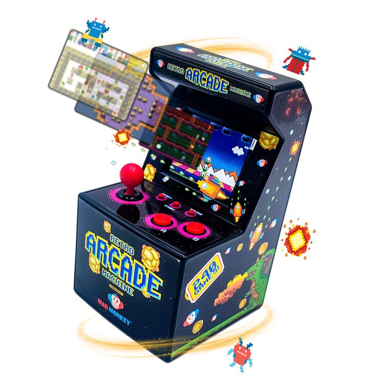 Produktbild: Mad Monkey Retro Mini Arcade 240x 8-Bit Spiele