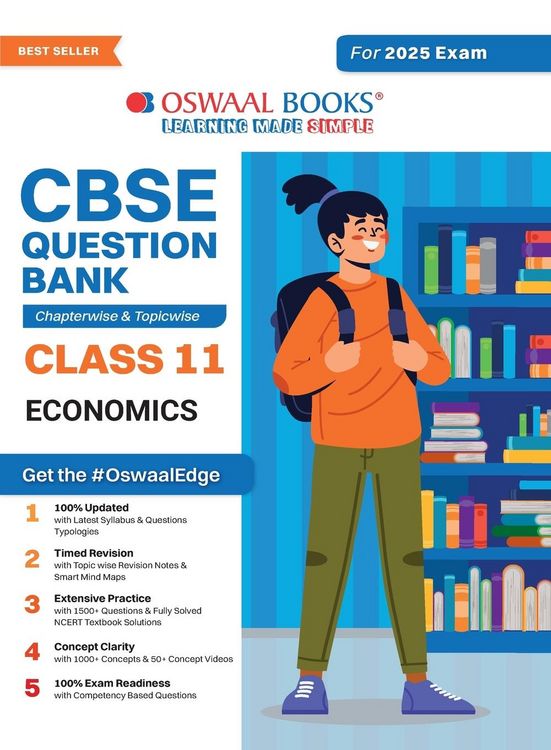 Produktbild: Oswaal CBSE Question Bank Class 11 Economics, Chapterwise and Topicwise Solved Papers For 2025 Exams