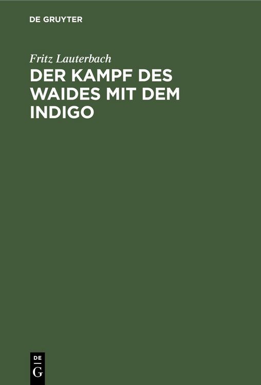 Produktbild: Der Kampf des Waides mit dem Indigo