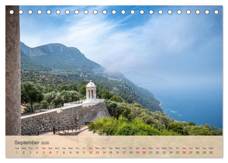 Produktbild: Mallorca - Pearl of the Mediterranean Sea (Desk Calendar 2026 DIN A5 landscape), CALVENDO 12 Month DeskCalendar