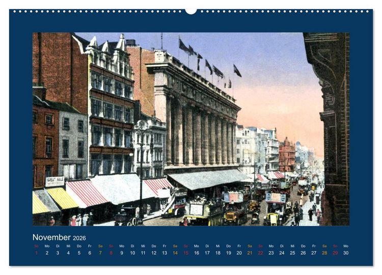 Produktbild: Historisches London von 1888 bis 1918 (Wandkalender 2026 DIN A2 quer), CALVENDO Monatskalender