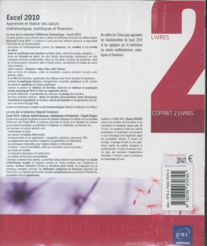 Produktbild: Excel 2010 : coffret 2 livres