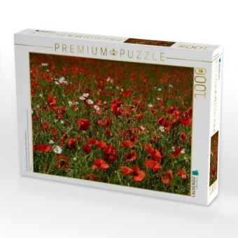 Produktbild: CALVENDO Puzzle Ein Motiv aus dem Kalender Roter Mohn, bunte Wiesen | 1000 Teile Lege-Gr&ouml;&szlig;e 64x48cm Foto-Puzzle f&uuml;r gl&uuml;ckliche Stunden