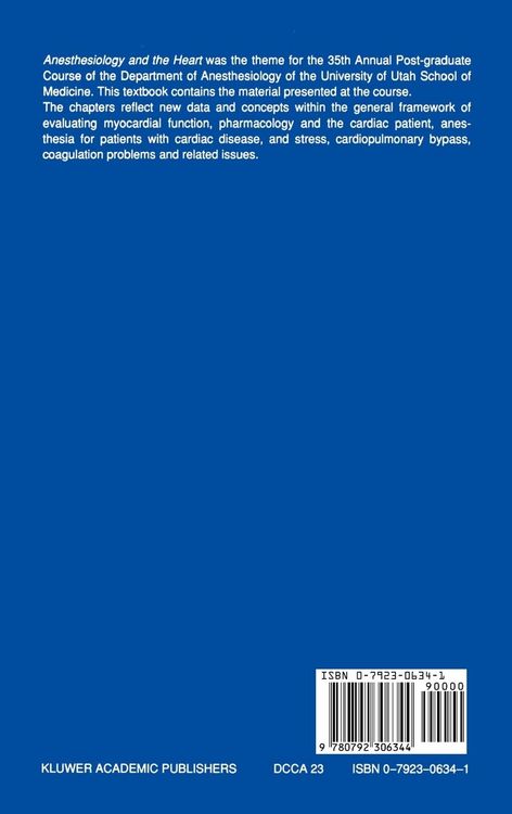 Produktbild: Anesthesiology and the Heart