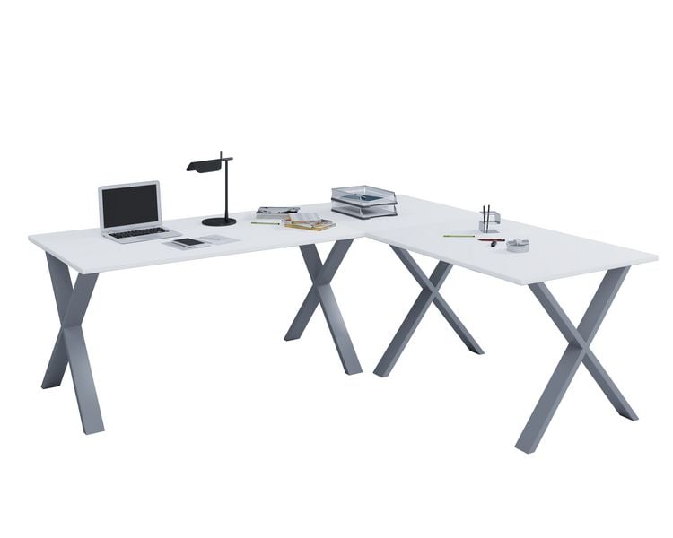 Produktbild: X Schreibtisch Eckschreibtisch L Form 160x130x50