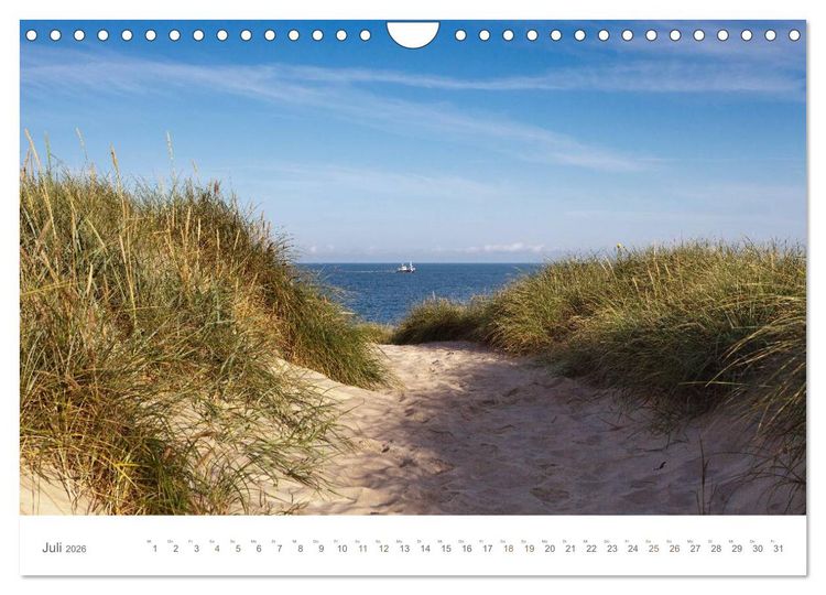 Produktbild: Stege & Wege auf Sylt (Wandkalender 2026 DIN A4 quer), CALVENDO Monatskalender