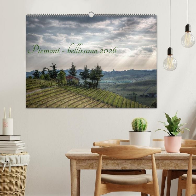 Produktbild: Piemont - bellissimo 2026 (Wandkalender 2026 DIN A2 quer), CALVENDO Monatskalender
