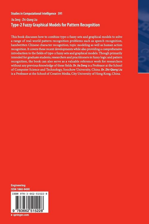 Produktbild: Type-2 Fuzzy Graphical Models for Pattern Recognition