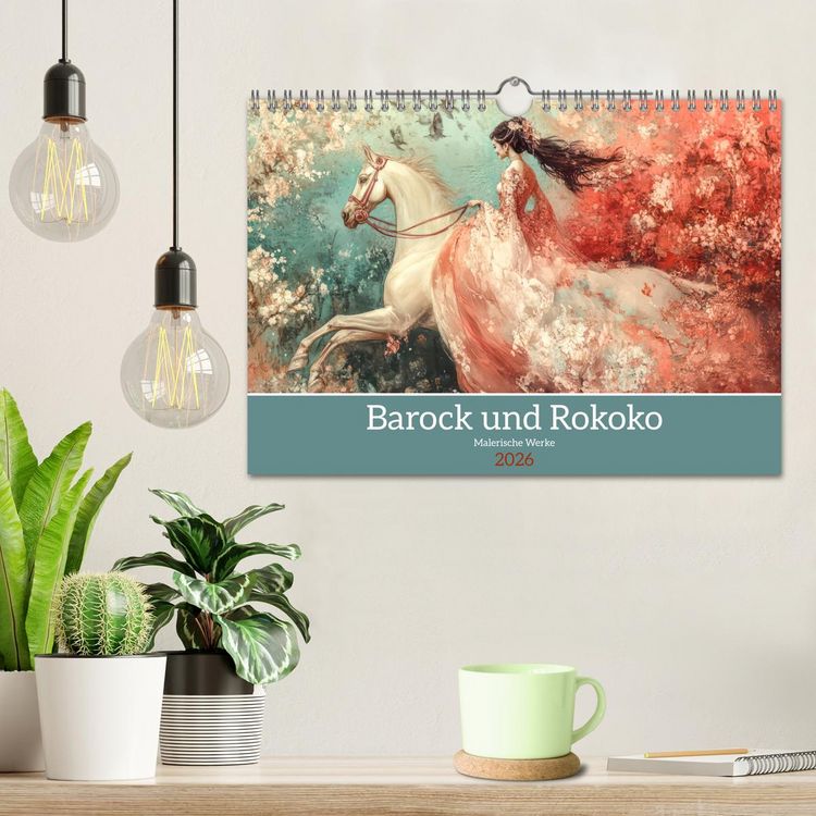 Produktbild: Barock und Rokoko - Malerische Werke (Wandkalender 2026 DIN A4 quer), CALVENDO Monatskalender