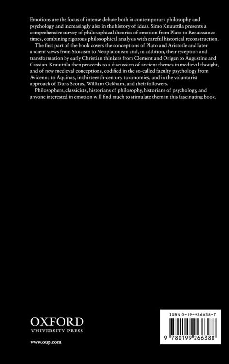 Produktbild: Emotions in Ancient and Medieval Philosophy