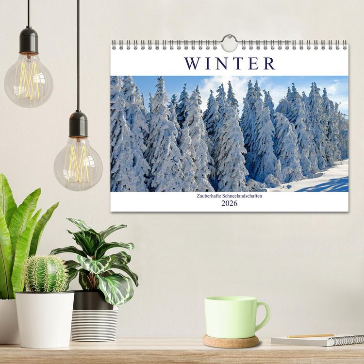 Produktbild: Winter. Zauberhafte Schneelandschaften (Wandkalender 2026 DIN A4 quer), CALVENDO Monatskalender