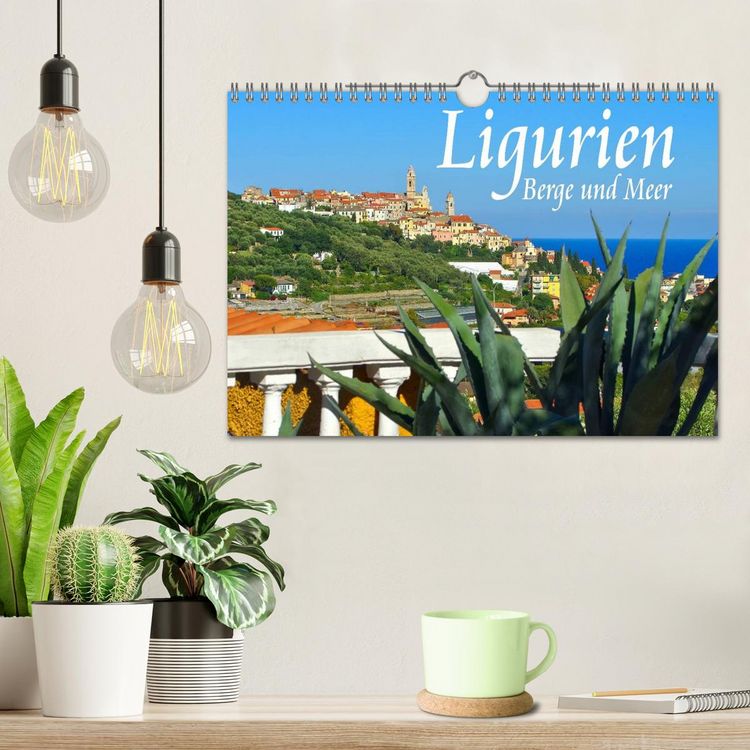 Produktbild: Ligurien - Berge und Meer (Wandkalender 2026 DIN A4 quer), CALVENDO Monatskalender