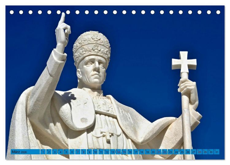 Produktbild: Wallfahrt nach Fatima (Tischkalender 2026 DIN A5 quer), CALVENDO Monatskalender