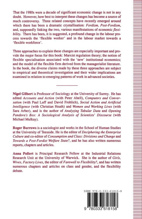 Produktbild: Fordism and Flexibility