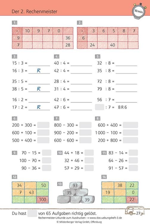 Das Übungsheft Mathematik 3 - Überarbeitete Neuauflage