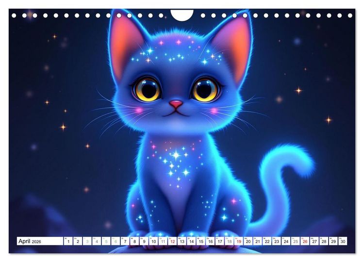 Produktbild: Leuchtende Tierbabys (Wandkalender 2026 DIN A4 quer), CALVENDO Monatskalender