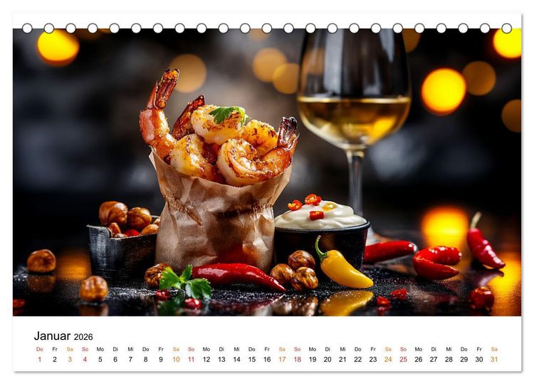 Produktbild: Fastfood - schnell, s&uuml;ndig, lecker (Tischkalender 2026 DIN A5 quer), CALVENDO Monatskalender